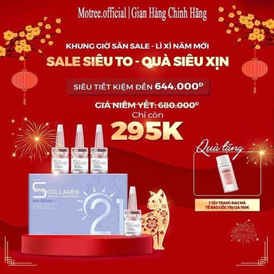 Serum Chống Nắng Tế Bào Gốc 21 giờ 5 in 1 Motree tặng quà nước tẩy trang và mặt nạ đẹp da