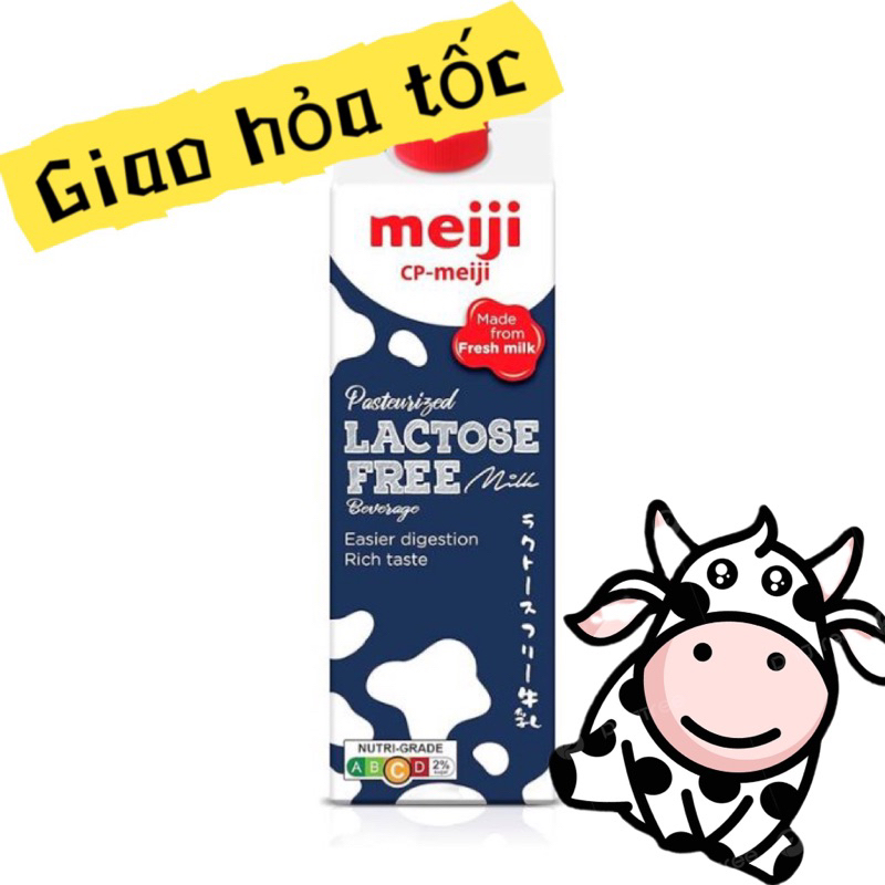 1 Hộp -Sữa thanh trùng Lactose Free Meiji hộp 946ml