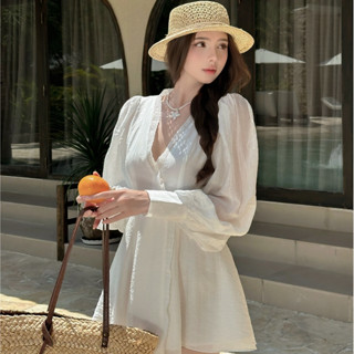 Đầm tay dài dáng A gợi cảm ESPRESSO DRESS - Tipblu