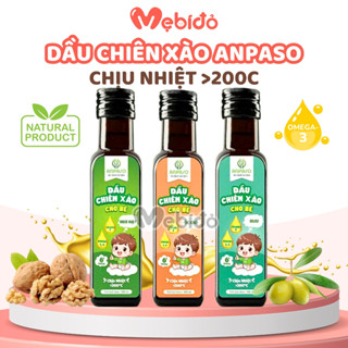 Dầu Chiên Xào Cho Bé Ăn Dặm Anpaso 100ML Nhiều Vị Chịu Được Nhiệt Độ Cao - Shop Mẹ Bí Đỏ