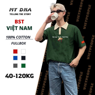 Áo polo thun có cổ bigsize 110kg local brand Việt Nam nhóm nam nữ form rộng unisex basic phối màu fullbox MY DNA hè 2025