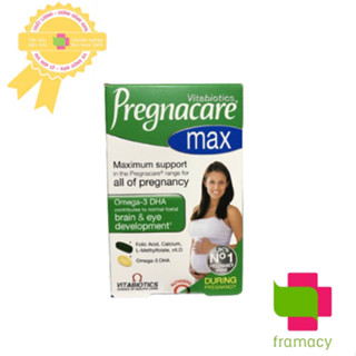 Vitamin cho bà bầu Pregnacare Max, Anh (84 viên) bổ sung Vitamin C, D3, DHA, Axit Folic cho bà bầu, mẹ sau sinh