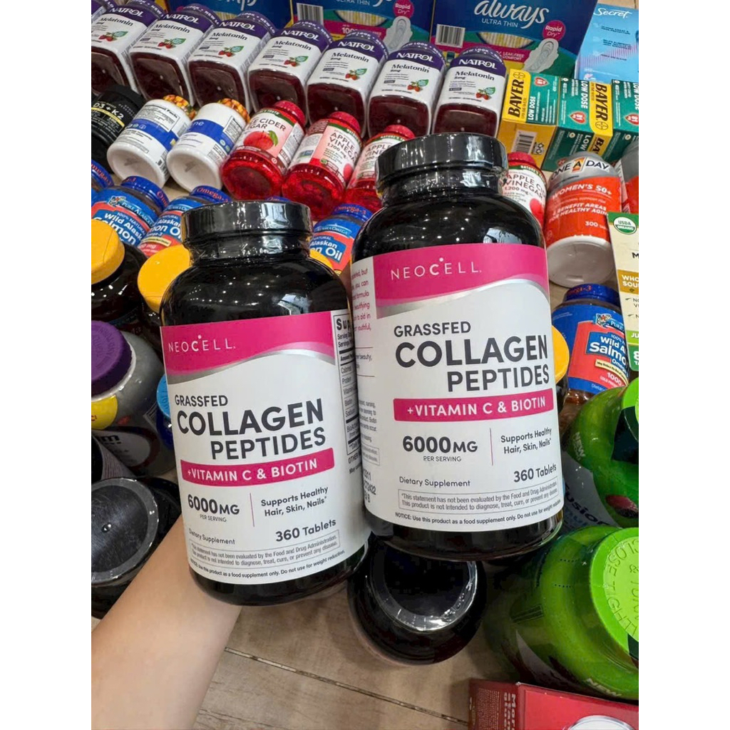 Viên uống đẹp da Super Neocell Collagen Vitamin C- Biotin - 270 viên của Mỹ  mẫu mới