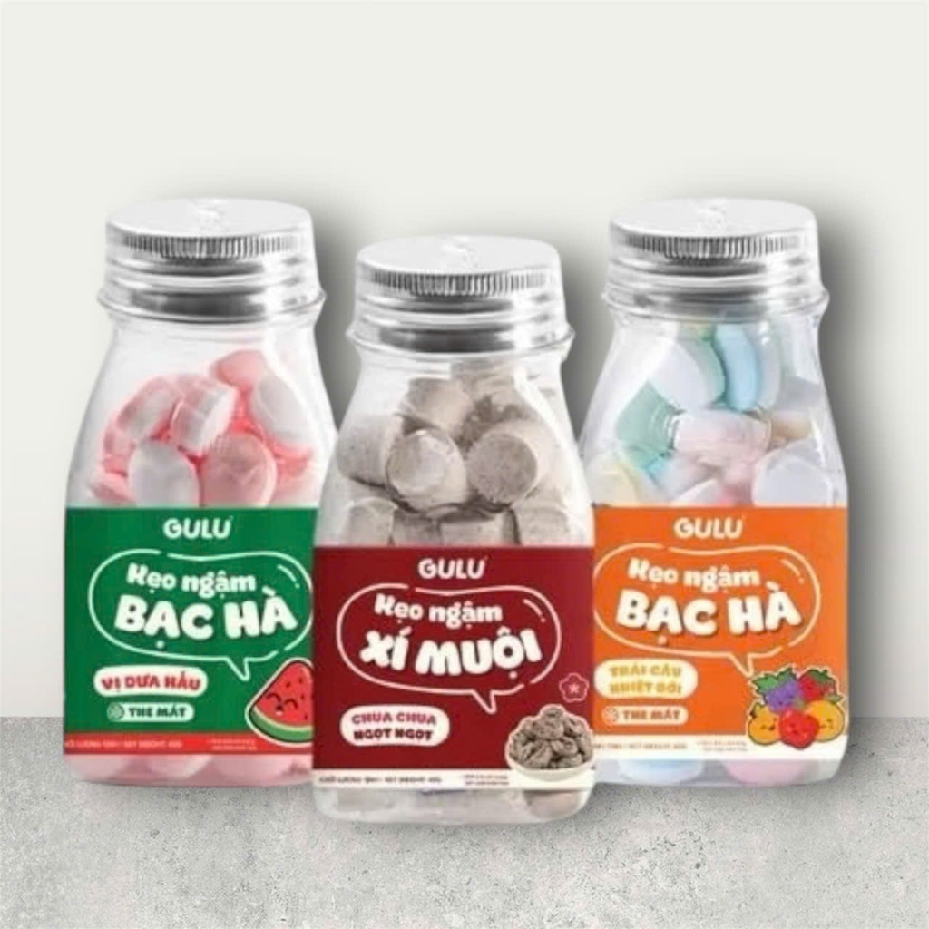 Kẹo Ngậm Bạc Hà Gulu Foods 40g