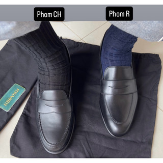 Giày Penny Loafer - Phom R - Da bê Ý - Đế khâu Blake