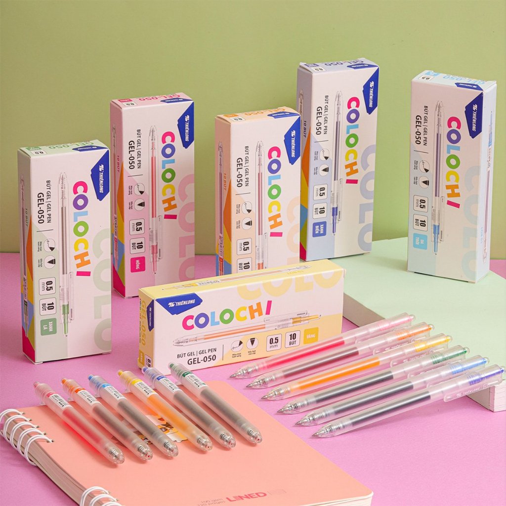 Combo 5/10/20 Bút gel Colochi Thiên Long Gel-050