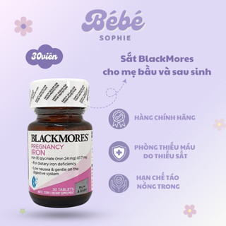 Viên uống bổ sung sắt cho bà bầu Blackmores Pregnancy Iron - Bebe Sophie