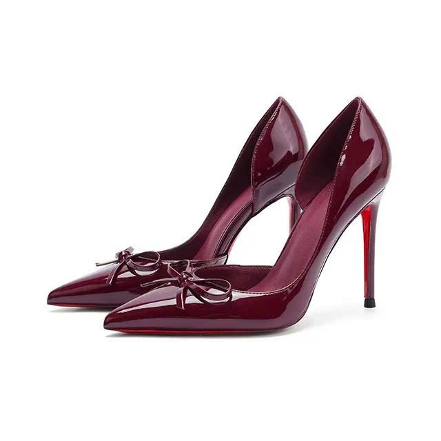 GIÀY CAO GÓT Đế Đỏ MŨI NHỌN Hở Eo Nơ Thắt 3 Màu Gót Nhọn 7cm-9cm Dành cho Nàng đi chơi đi tiệc Shoes Nữ | BigBuy360 - bigbuy360.vn