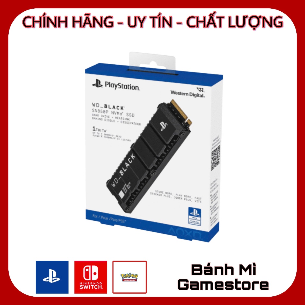Ổ cứng SSD NVMe WD_BLACK SN850 Heatsink dành cho PS5