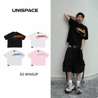 Áo thun Boxy in Plastisol local brand By UniSpace tay lỡ form boxy unisex nam nữ Wingup
