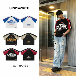 Áo thun boxy local brand By UniSpace tay lỡ unisex nam nữ Boxy Typotee