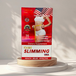 Viên uống hỗ trợ giảm cân Gold Slimming hộp 1 lọ 20 viên