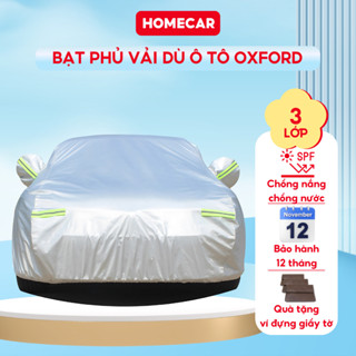 Bạt Phủ Xe Ô Tô Oxford 3 Cao Cấp Nhôm Cách Nhiệt Chống Nắng Mưa Bụi Phản Quang Chống Thấm 4 7 chỗ