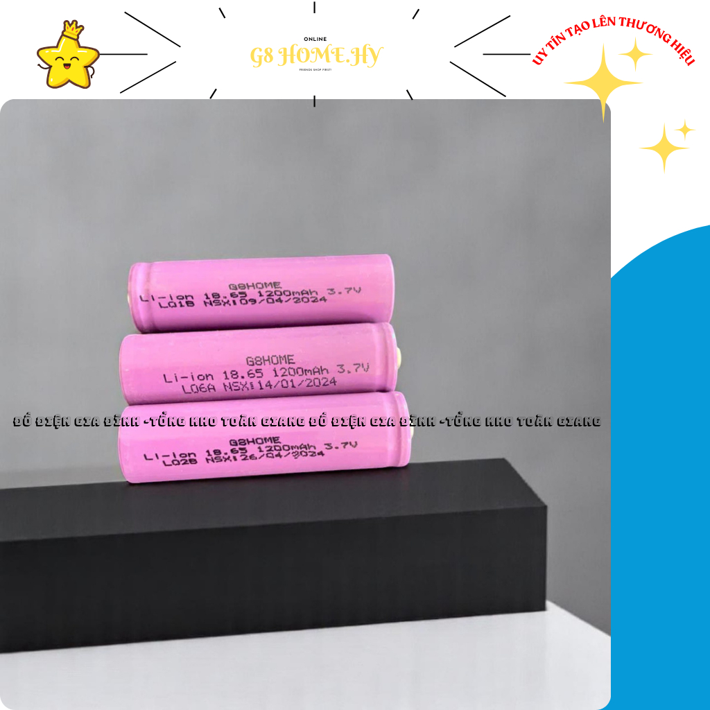 Pin sạc 1200mah 3000mah 3.7v , hàng chính hãng g8 home