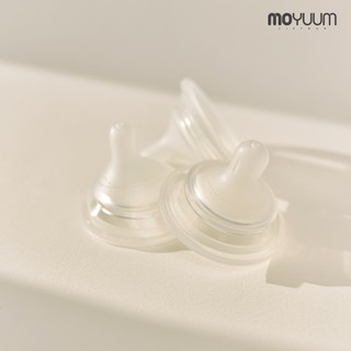 Núm ti bình sữa Moyuum  Mov.aa - Natural Fit ( 0 - 8 tháng+ )
