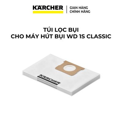 Túi lọc bụi lông cừu dành cho máy hút bụi đa năng khô và ướt Karcher WD 1s Classic