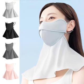 Khẩu trang chống tia UV, khẩu trang vải chống nắng che gò má trùm cổ gọng định hình UPF50+ cao cấp