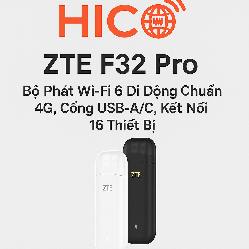 ZTE F30 MF79U ZTE F32 Pro - USB PHÁT WIFI Từ Sim 3G 4G Phù Hợp Trên Ô Tô, Sử Dụng Cá Nhân, Hỗ Trợ Tố