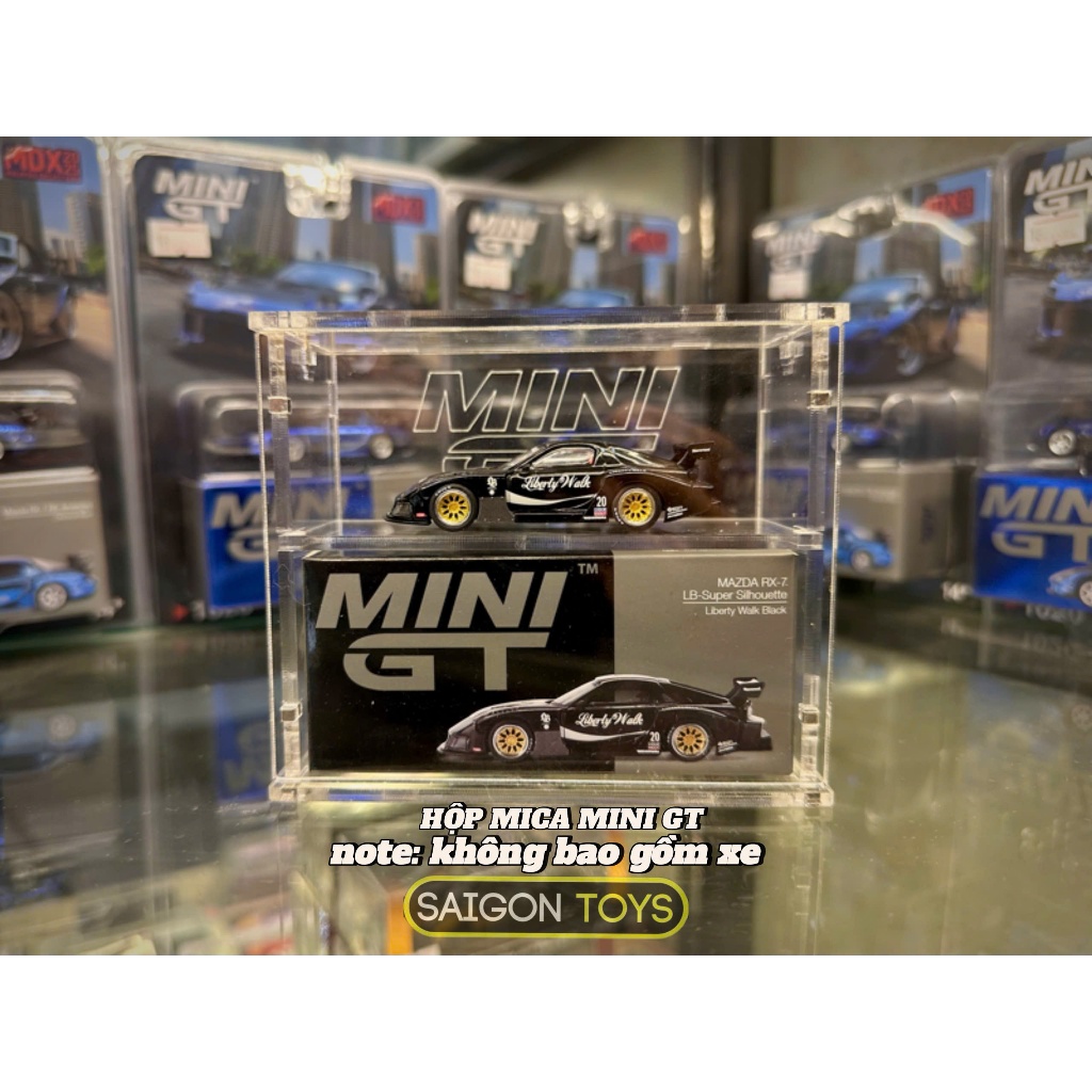 Saigontoys kệ trưng bày xe tỉ lệ 1:64 - Dùng để trưng bày xe Mini GT Kaido House  Hot Wheels Pop Race Tomica 