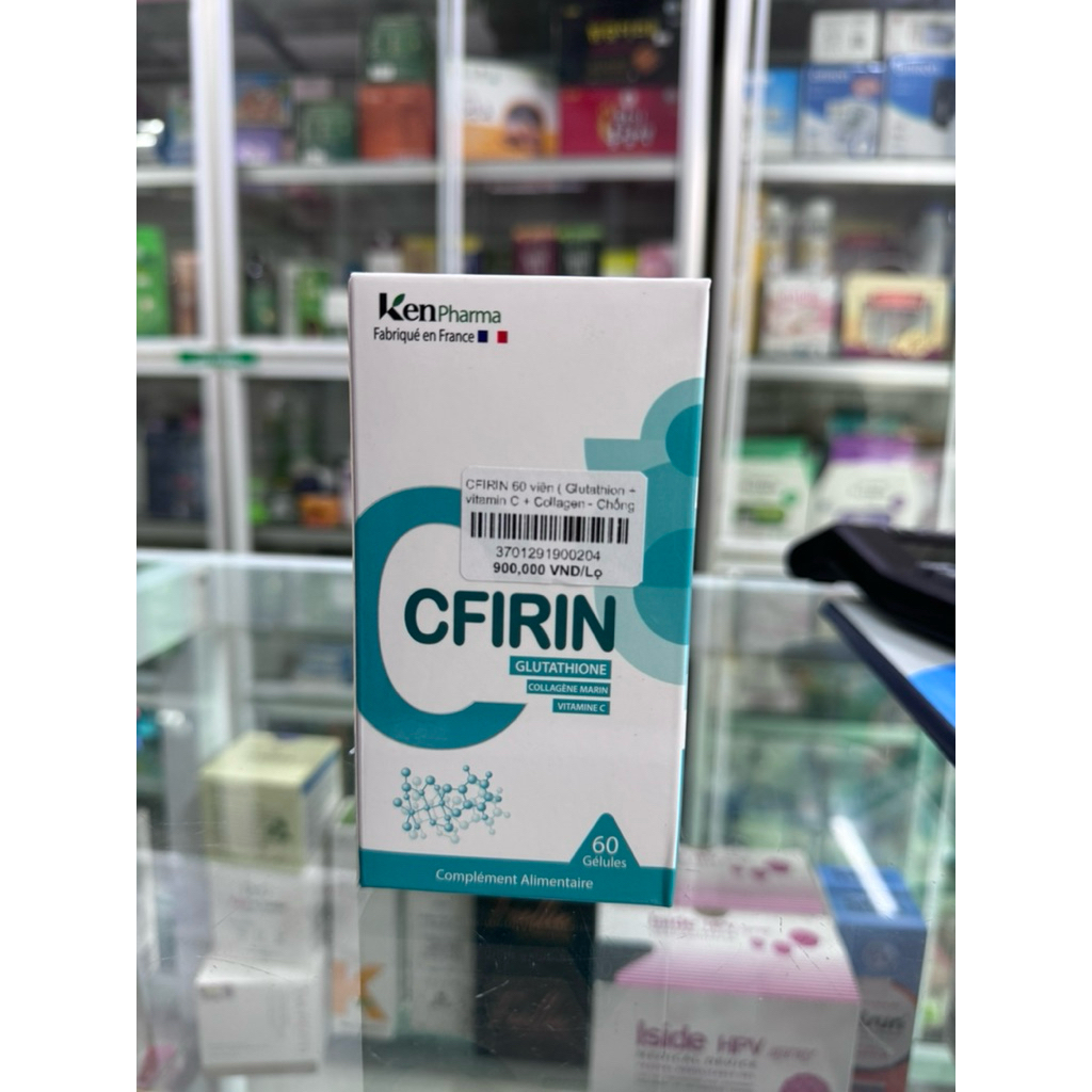 [ Nhập khẩu ] Viên uống sáng da, chống nắng, hỗ trợ mờ thâm nám, sáng da CFIRIN  60 viên - HT4