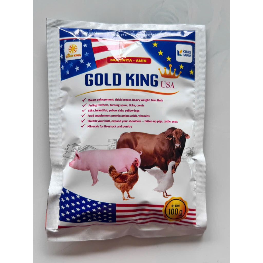 Gold King USA siêu tăng trọng cho vật nuôi gói 100g