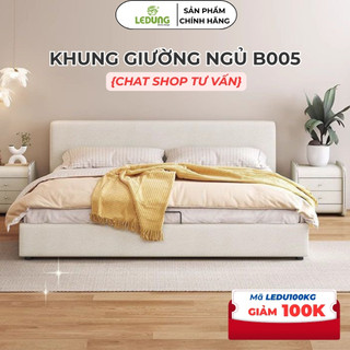  Khung Giường Ngủ Bọc Nỉ Cao Cấp Khung Giường Ngủ Phong Cách Hiện Đại B005 | Nội Thất Lê Dũng 