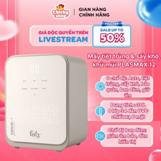 Máy tiệt trùng sấy khô khử mùi UVC LED công nghệ Nano Plasma Ion PLASMAX 12 FATZ BABY FB4828ZH