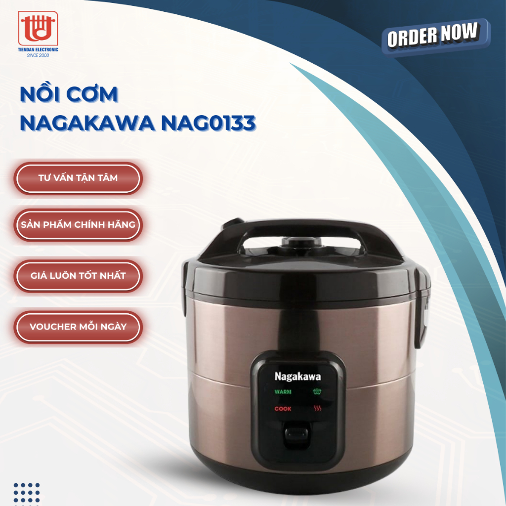 Nagakawa Nồi Cơm Điện NAG0133 - Dung tích 1.8L