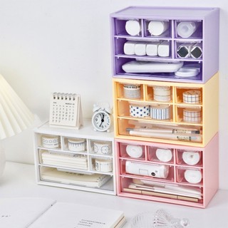 Hộp nhựa đựng đồ đa năng 9 ngăn siêu xinh , kệ tủ để bàn 9 ngăn đựng đồ mini BG29