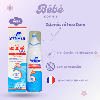 Xịt mũi cá heo Stérimar 100ml cho bé - Pháp - Bebe Sophie