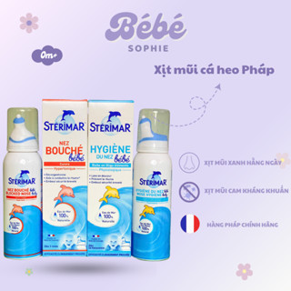  Xịt mũi cá heo Stérimar 100ml cho bé - Pháp - Bebe Sophie 