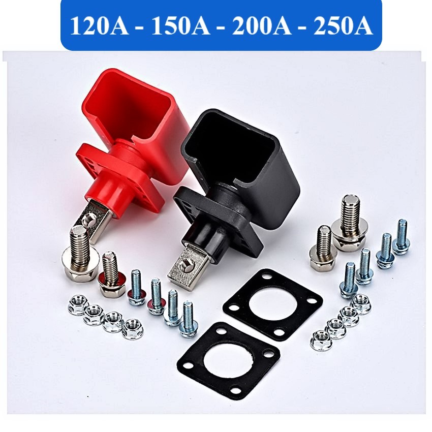 Cọc đồng cho hộp pin Lithium chịu tải cao 120A 150A 200A 250A Đầu vuông nối pin xe điện, năng lượng 