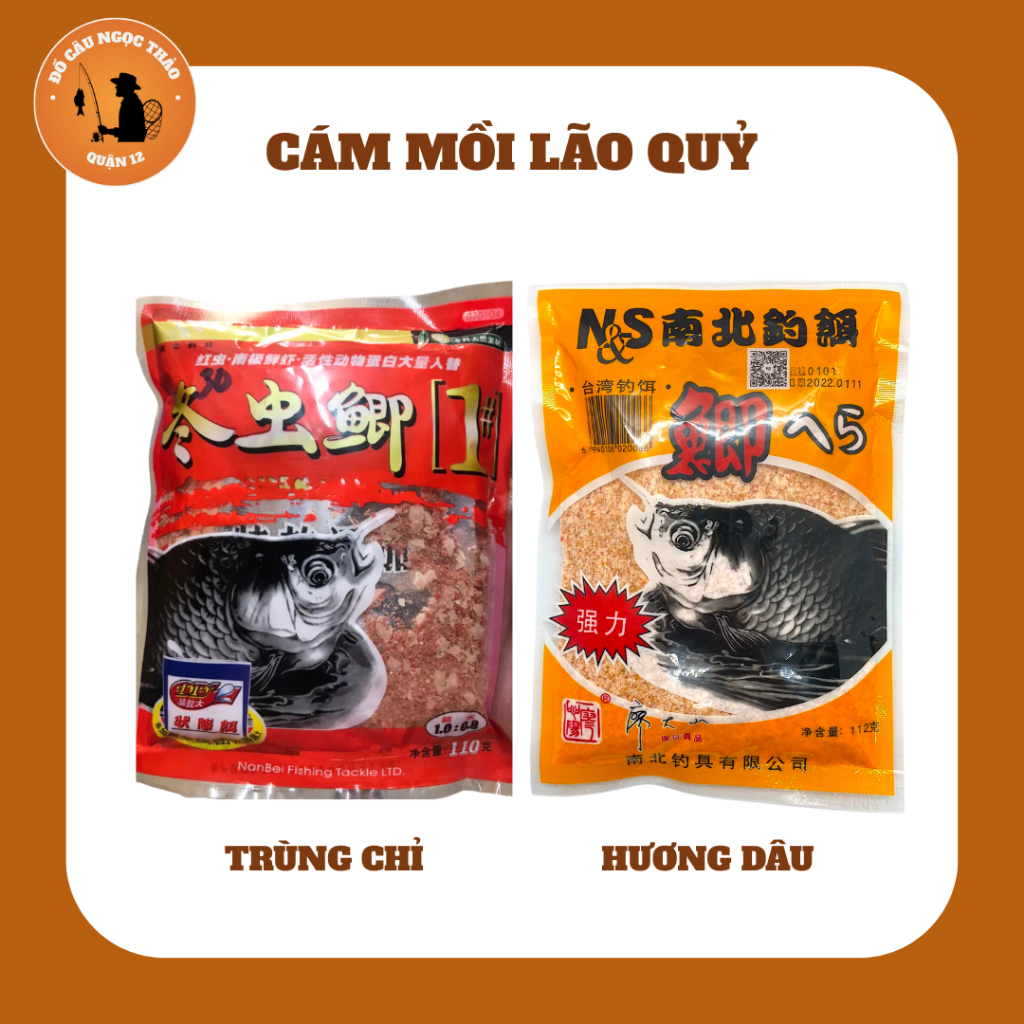 Mồi Câu Cá Cám Chép Dâu, Cám Trùng Chỉ Lão Quỷ
