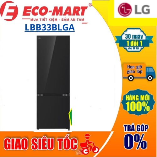 Tủ lạnh LG LBB33BLGA Inverter 335 lít ( Tặng giao lắp đặt miễn phí)