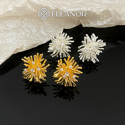 Bông tai nữ chuôi bạc 925 Eleanor Accessories hình san hô phụ kiện trang sức khuyên tai 10255