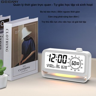 Đồng Hồ Báo Thức Để Bàn Đèn LED Điện Tử Decor Bàn Học Hiển Thị Thời Gian, Ngày Tháng, Nhiệt Độ, Hẹn Giờ Đồng Hồ Báo Thức