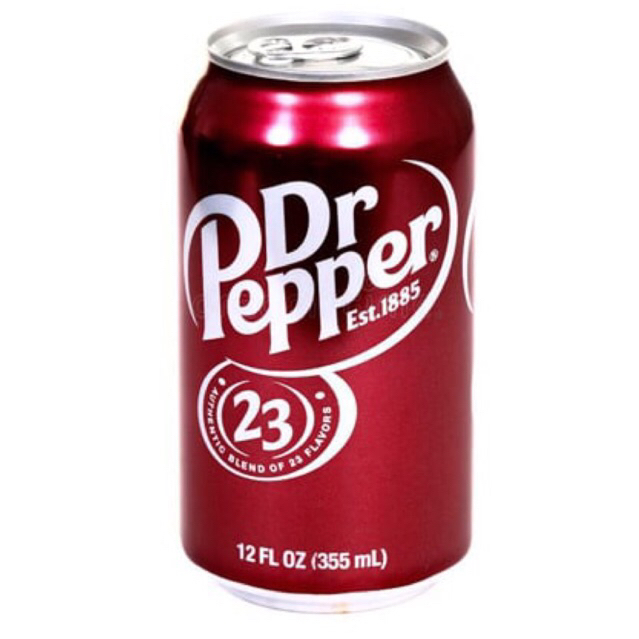 Nước ngọt có gas Dr Pepper vị nguyên bản của Mỹ lon 355ml