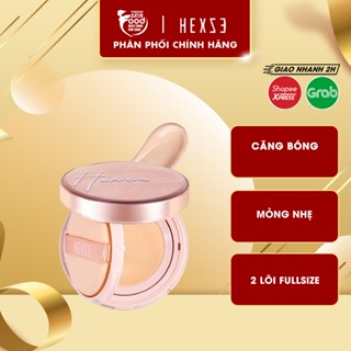   Set 2 Lõi  Phấn nước Hexze lâu trôi mỏng nhẹ Brightening Longlasting Cushion Foundation 15gx2 