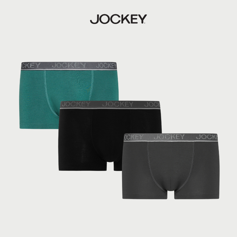 [HÀNG MỚI] Combo 3 Quần lót Nam Jockey Trunk Bamboo lưng thun nhỏ - J4020