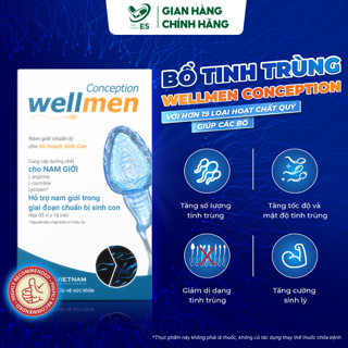 Bổ Tinh Trùng Wellmen Conception - Bổ Sung Các Dưỡng Chất Hỗ Trợ Nam Giới Trong Giai Đoạn Sinh Con