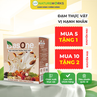  DasOne Bột Đạm Protein Thuần Thực Vật DasOne NatureWorks Vị Hạnh Nhân 1 Hộp 20 gói 