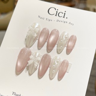  Nailbox thiết kế C348 mắt mèo ánh trăng hồng Baby mĩ tráng gương gen nổi sáng nữ tính by Cici 