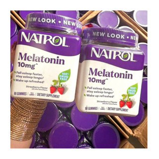 🍒[HSD 08/2026] Kẹo dẻo ngủ ngon Natrol Melatonin Gummies 5mg & 10mg của Mỹ 90 viên, 140 viên và 180 viên