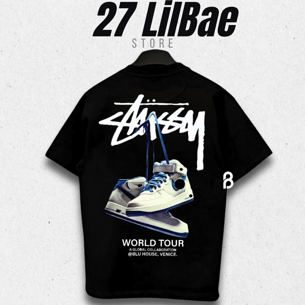 T-Shirt Áo Thun Stussy Venice Cotton Cao Cấp Form Rộng - 27 LilBae