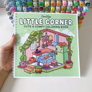  Bộ Tranh Tô Màu Little Corner 40 Tranh Giấy dày 200gsm Quyển A4 A5 Phù Hợp Màu Marker Acrylic Chì Màu Sáp Màu 