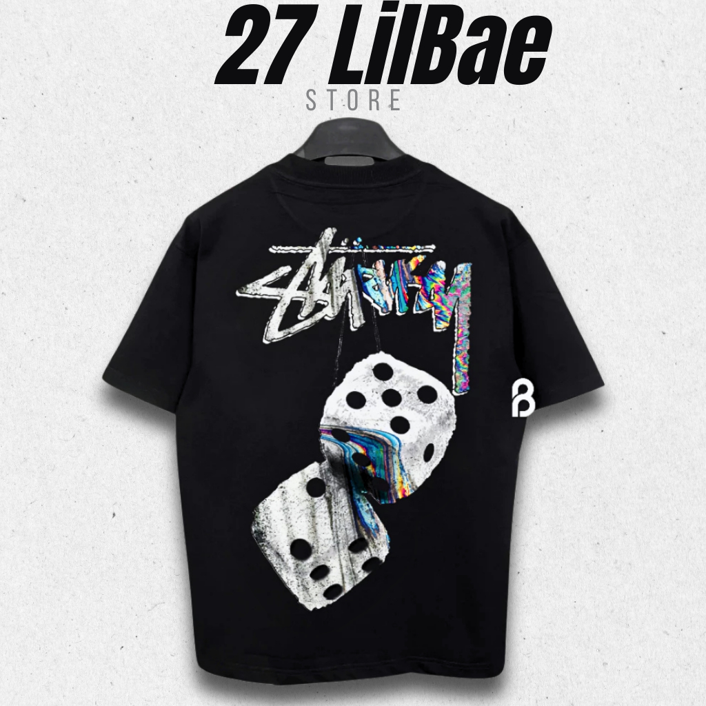 T-Shirt Áo Thun Stussy Dice Edition Cotton Cao Cấp Form Rộng Unisex - 27 Lilbae