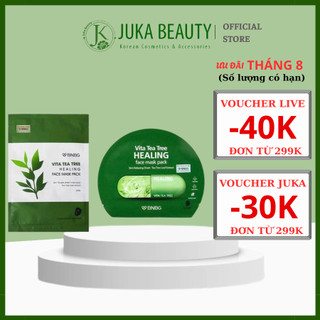   GIAO ĐƠN TỪ 5 MIẾNG   1 miếng  Mặt Nạ Tràm Trà Làm Dịu Ngừa Mụn BNBG Vita Tea Tree Healing Face Mask Pack 30ml 