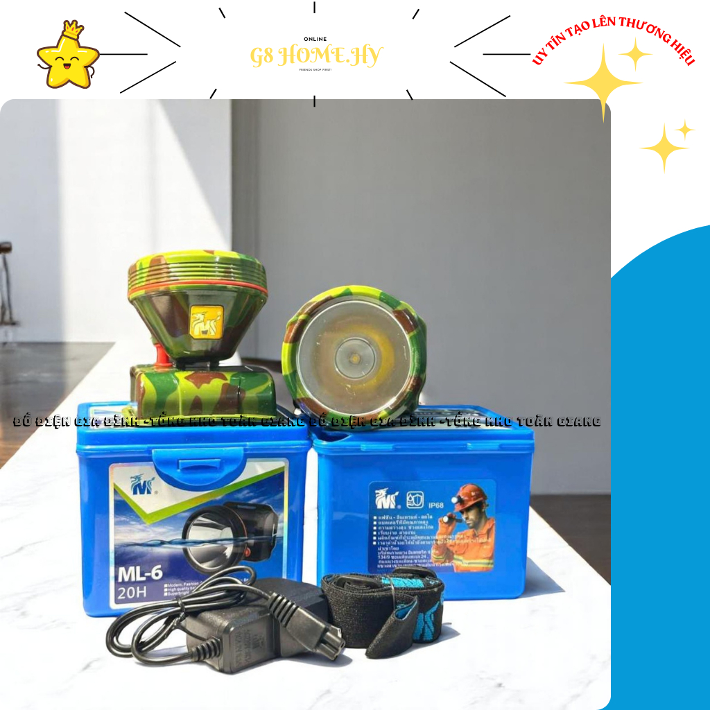ĐÈN PIN ML3-ML6 HÀNG XỊN HÃNG YẾN QUÂN, ĐÈN THỢ LẶN SIÊU SÁNG 20H