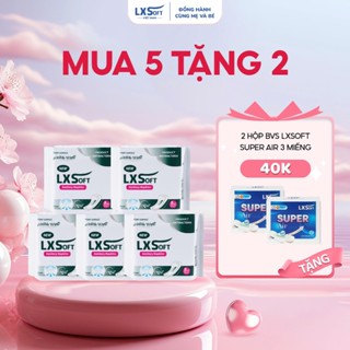 [ COMBO 5 Tặng 2] Băng Vệ Sinh LXSoft bạc hà the mát,mềm mại, khô thoáng suốt ngày dài