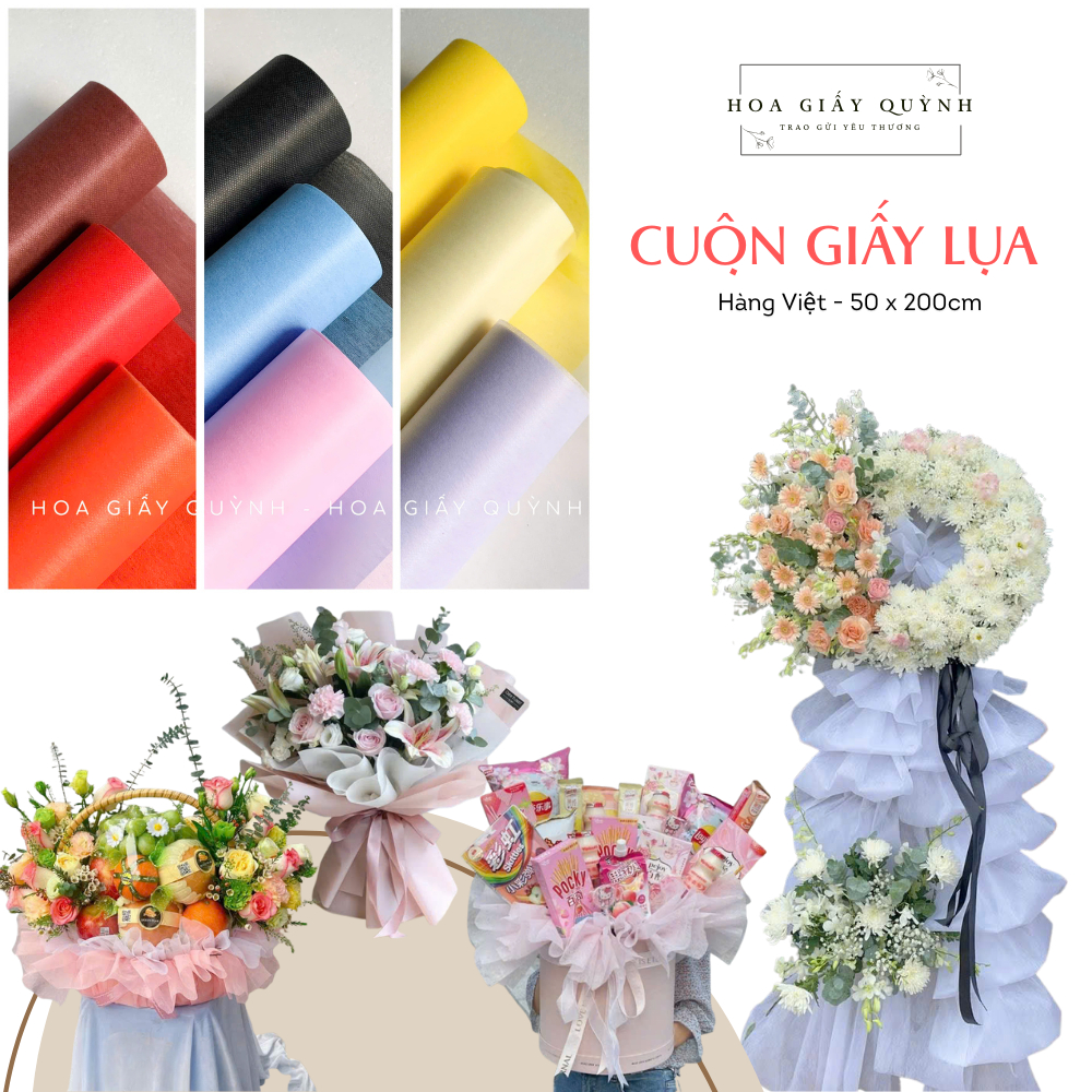 GIẤY LỤA VÂN LONG Việt Nam dày đẹp - 50cmx20m